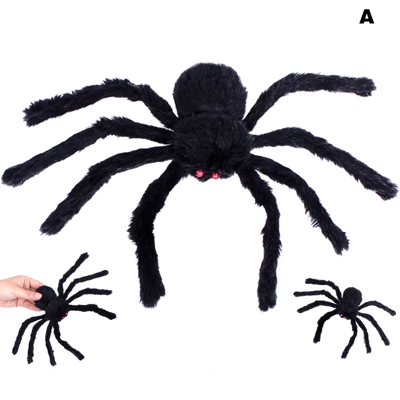 

30/75cm Halloween Props Realistic Spider Toy Playing Jokes Prank Toys Lifelike Animal Spiders E2S