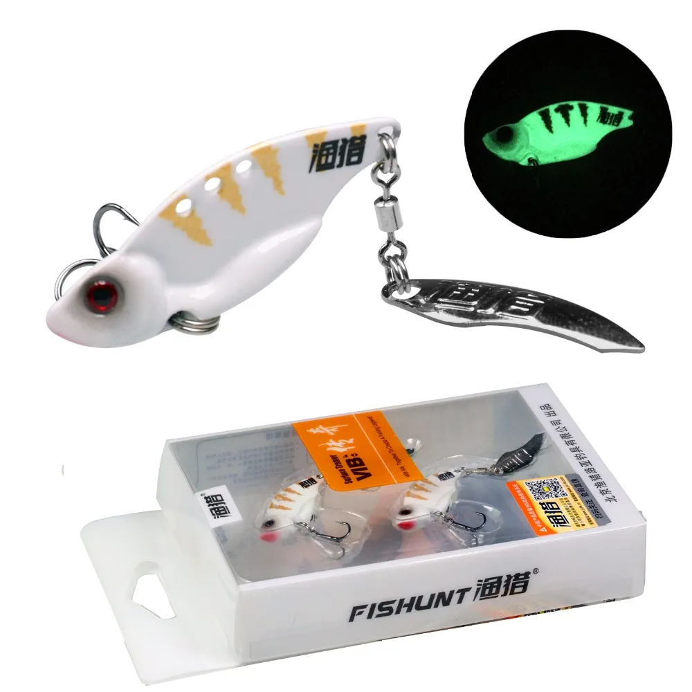 Pack of 4 Swimbait Spoon Fishing Lure Vibrating Jigging Lure Hard Bait Tool