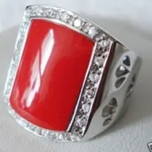 Натуральный резной красный драгоценный камень белый кристалл для мужчин большой палец широкие кольца оптом драгоценный камень свадебные широкие часы крылья королева для серебряных ювелирных изделий