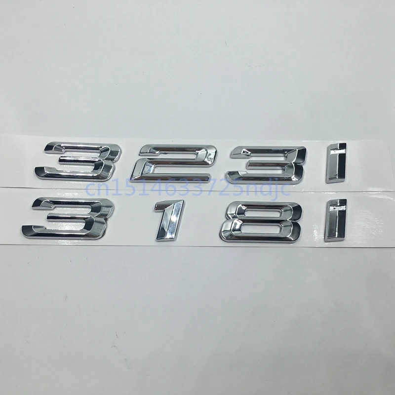 

Car Trunk Rear Emblem Logo Stickers Badge Chrome Letters 318i 323i for BMW 3-Series E30 E36 E46 E90 F30