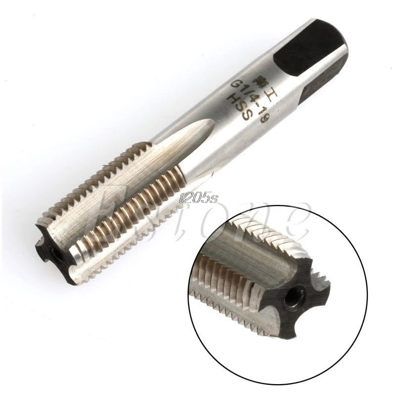 

HSS 55 Degree 4 Flutes G1/4-19 BSP 55 Degree Pipe 1/4'' Thread Tap Plug New Q01 Dropship