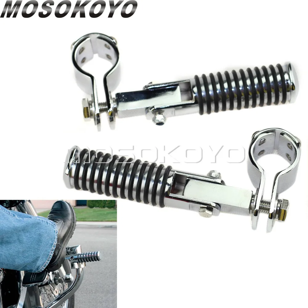 

Motorcycle Highway 1-1/2" 1-1/4" 1-1/8" Crash Bar Clamp Footpeg Footrest 28mm/32mm/38mm Engine Guard Foot Peg Universal