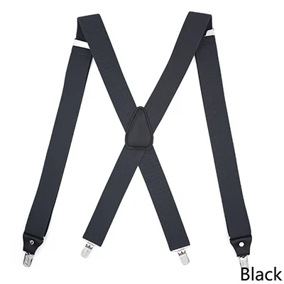 Deepeel 1 шт. 3,5X120 см Полиэстеровая эластичная повязка 4 зажим регулируемые подтяжки X Тип пряжки с зажимом Для мужчин джинсы на подтяжках с