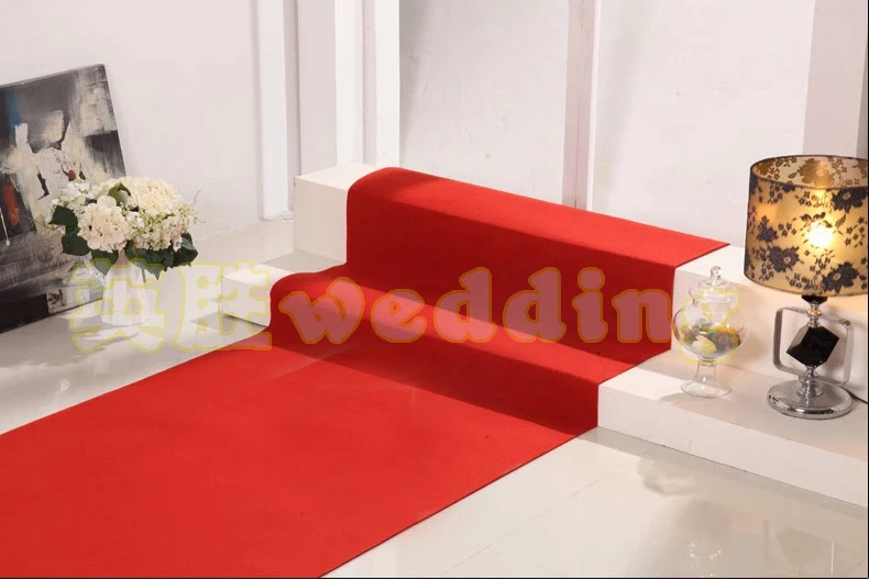 Luxury Wedding decoration Red Wedding Carpet Runner 1 meter width 20 meter length wedding party