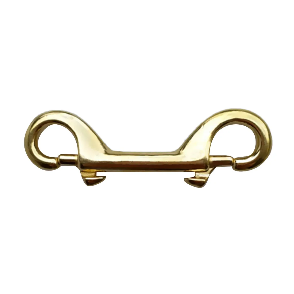 Heavy Duty Scuba Diving Diver Brass Double Ended Bolt Snap Spring Loaded Clip Buckle Hook Gear Accessories