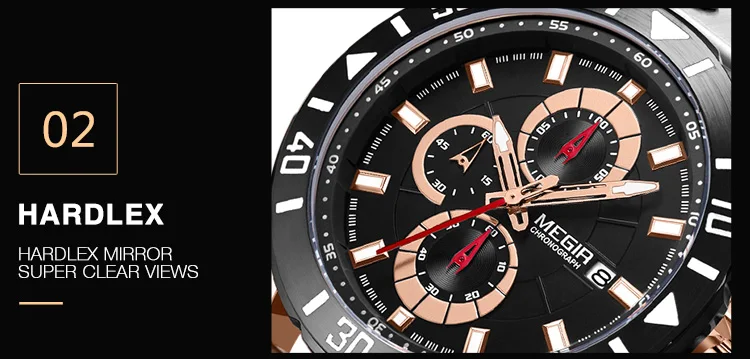 Кварцевые часы с хронографом для мужчин Топ бренд класса люкс MEGIR синие мужские спортивные часы Relogio Masculino Montre Homme Hour Time