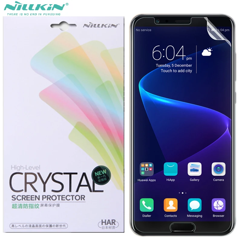 

Nillkin glossy Screen Protector For Huawei Honor V10 View10 Anti-Fingerprint Matte Protective film For Huawei View 10 V10