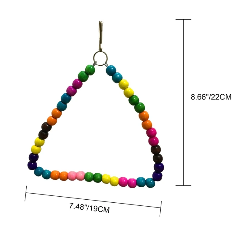 Комнатная птица, игрушка висячие кольца-мост красочные бусины клетка для попугая аксессуары окунь