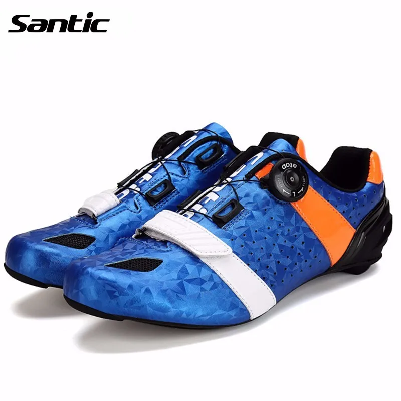 Santic Road Cycling Shoes Ultralight Carbon Fiber Sole Professional