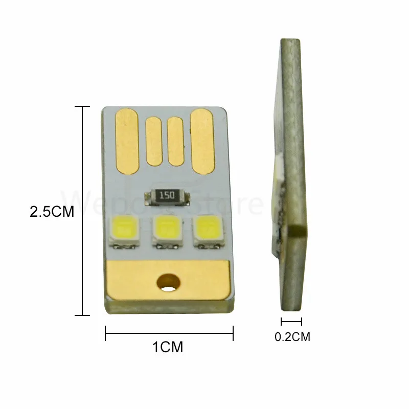 Мини USB мощный светодиодный светильник белого цвета ультра низкая мощность 2835 фишек 0,2 Вт карманная карточная лампа портативный 3 светодиодный s походный ночной Светильник s светодиодный светильник