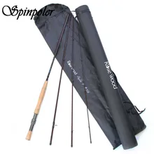 9FT Fly Удочка 2,7 м 5/6 углеродное волокно Удочка 4 секции супер легкая форель быстрое действие Летающий стержень с кордурная трубка чехол