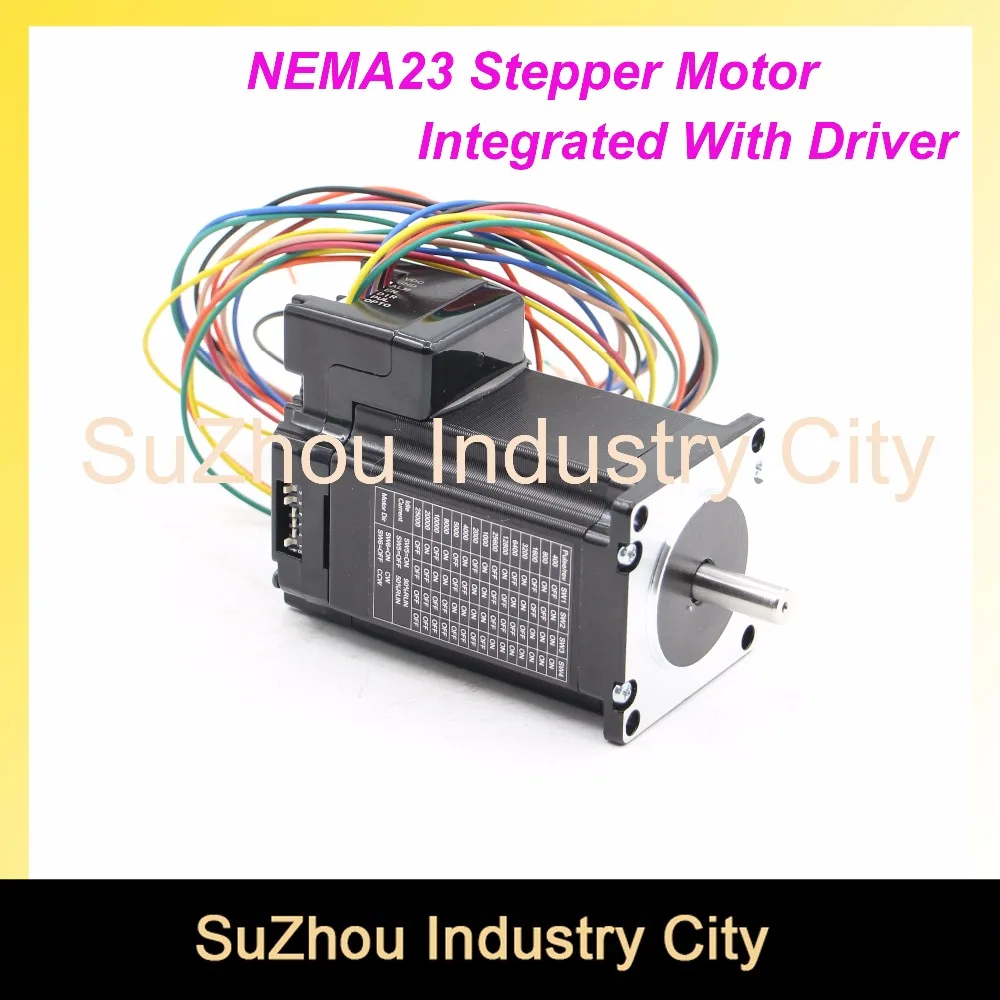 Интегрированный шаговый двигатель CNC NEMA 23 с переключателями DIP 57 HS низким