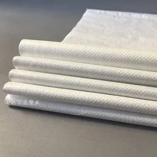White woven bags wholesale feed flour chemical bag Effect of snakeskin  of plastic woven bag Increasing the Waterproof upset
