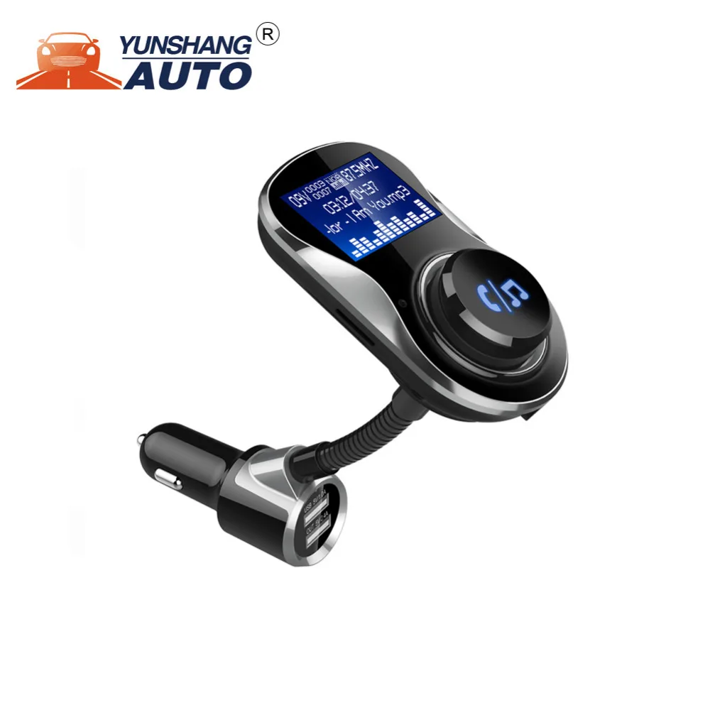 

Car Bluetooth MP3 Speakerphone Navigation FM Transmitter Dual USB Charger TF Card U Disk Playback Lossless Music