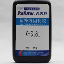 Kafuter 2 шт 250 г K-3181 УФ клей прозрачный клей акриловый клей прозрачный ПВХ ABS клей