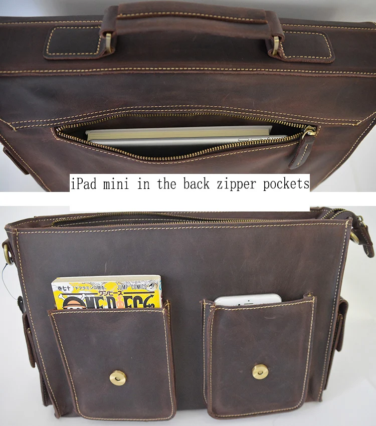 Мужская деловая сумка crazy horse из кожи 15 дюймов, портфель из натуральной кожи, сумка-мессенджер для ноутбука, сумка на плечо из коровьей кожи, коричневая рабочая сумка-тоут