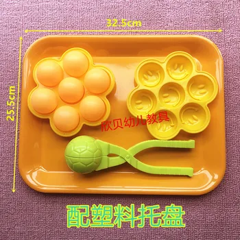 

Candice guo montessori toy baby educational intelligence game hand train plastic clip carry ping pong Table Tennis ball 1set