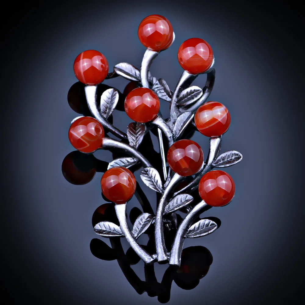 

2015 Elegant Beaded Nice Jewelry Black Plated Metal Brooch Vintage Brooch Women Fashion Safety Pins & Brooches BRO090