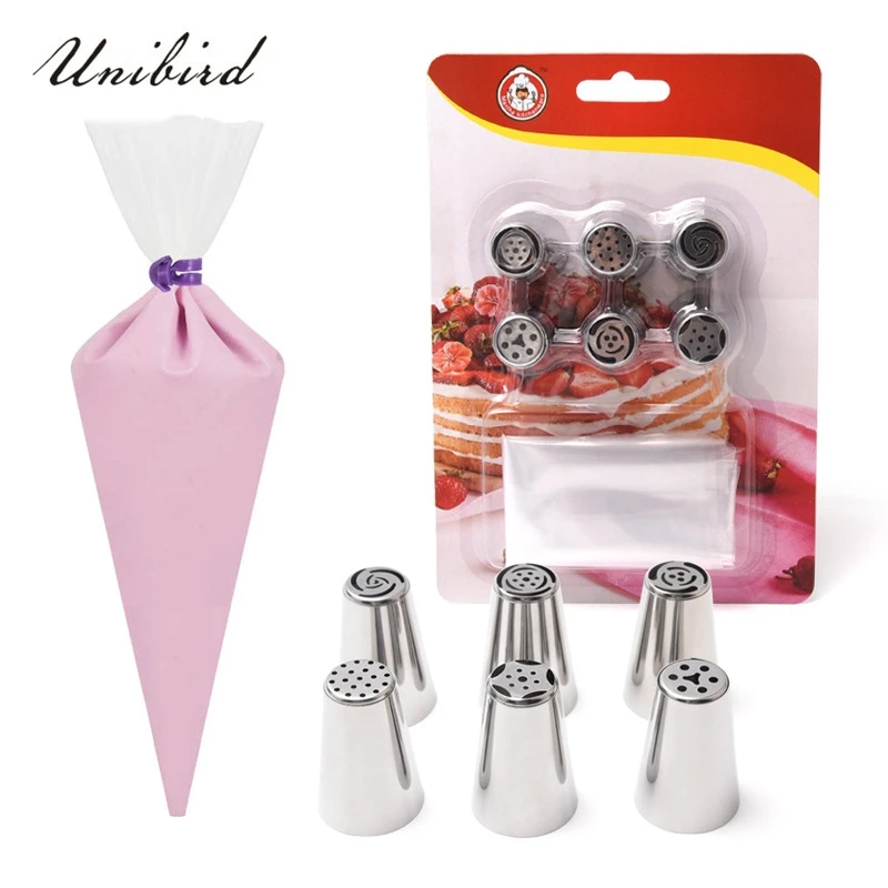 Unibird 9 шт./компл. насадки из нержавеющей стали русские для глазировки кондитерский