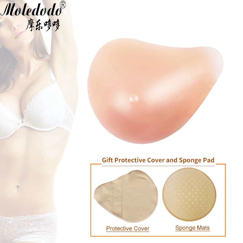 Silicone Breast Form Chest Mastectomy Sprial Shape Fake Breast Prosthesis  500g Soft Breast Pad D40