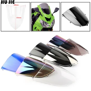 

Black For Kawasaki ZX10R 2004 2005 ZX 10R 04 05 Black Windshield WindScreen Double Bubble