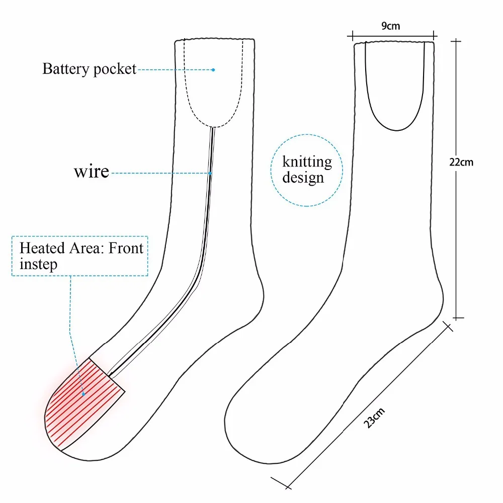3,7 V электрические Носки спортивные теплые литиевые батареи серые холодные зимние для мужчин и женщин теплые носки для зимы с коробкой в подарок на Рождество