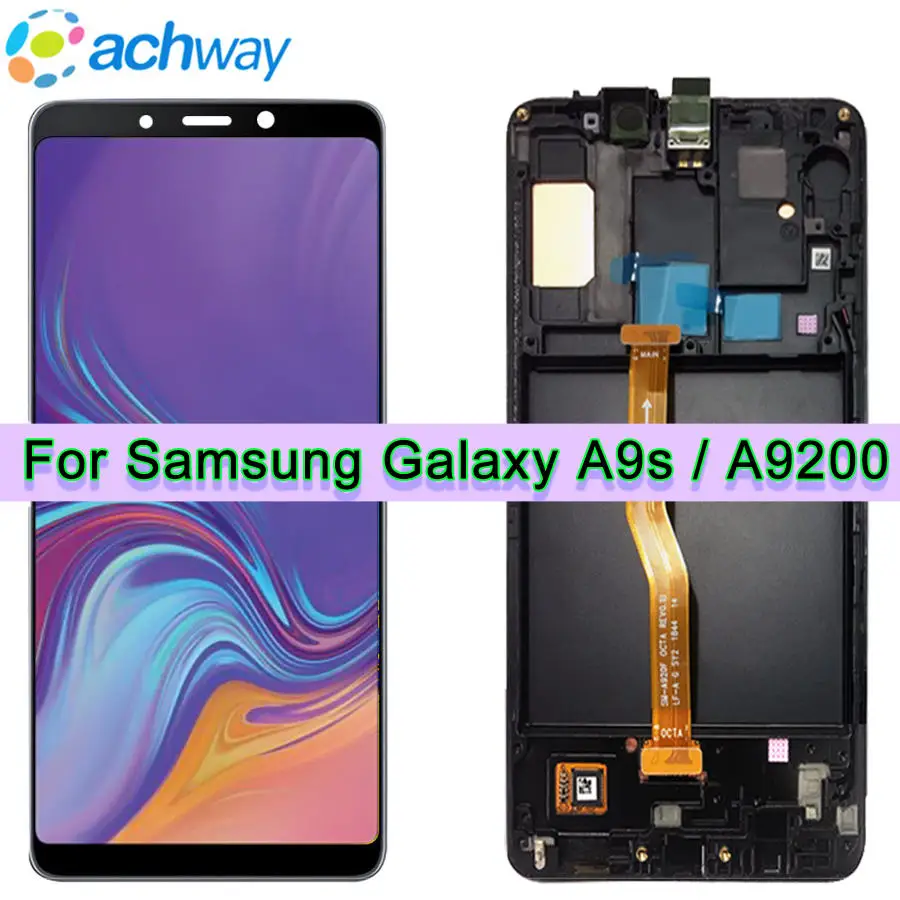 Super AMOLED 6 3 ''для Samsung Galaxy A9S LCD A9200 SM-A9200 дисплей сенсорный экран дигитайзер в