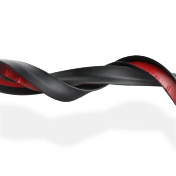

Black Car Wheel Eyebrow Strip Extension Flares Trim Edge Rubber Decal Decor Interior Cover