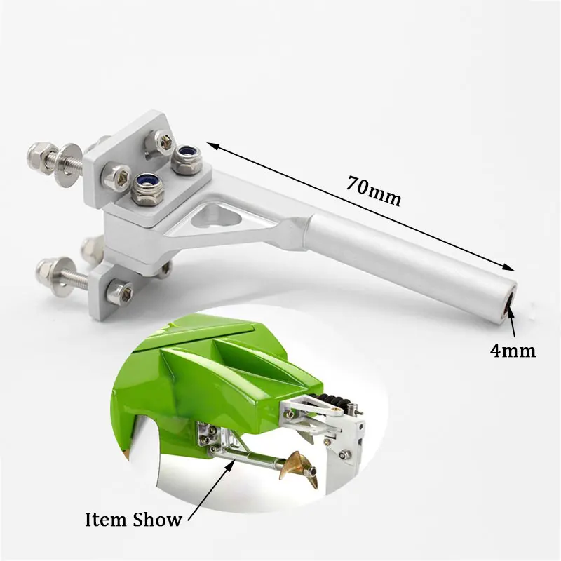 

CNC Machined Aluminum Alloy 4mm Axle Bracket 4mm Flexible Shaft Strut 70mm Length Shaft Bracket Stinger Drive For Rc Boat