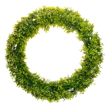 

2019 Plastic Plant Flower Door Garland Wreath 45cm Wall Hanging Window Decoration Christmas Wreath Wedding Garden Decorations