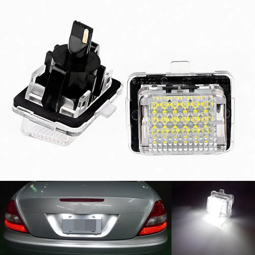 

Error Free White 18-SMD License Plate Number Light For Mercedes C CLS CLA E M S etc