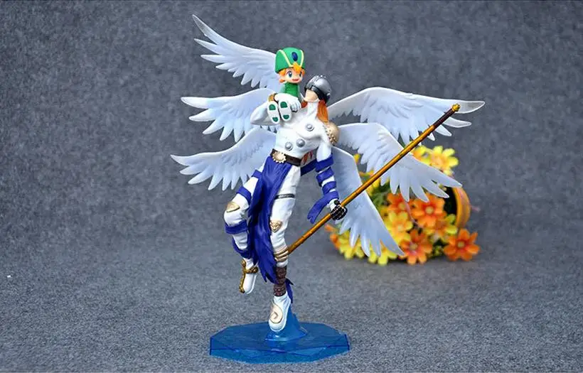 

Anime 25CM Digimon Adventure Digital Monster Takaishi Takeru & Angemon PVC Action Figure Collectible Model Toy Doll Gift