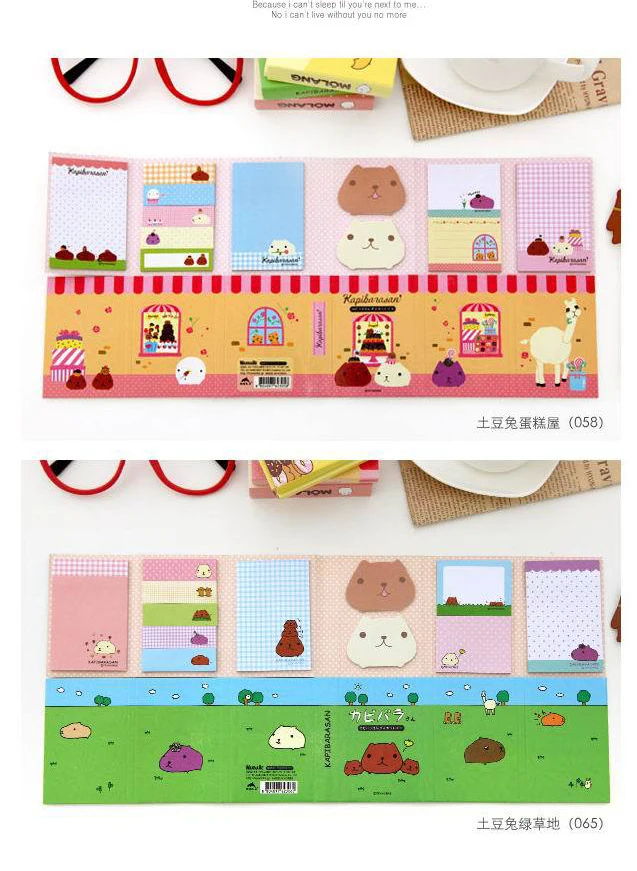 2017 Новинка Kawaii Molang Rabbit блокнот для заметок записная книжка набор подарочные