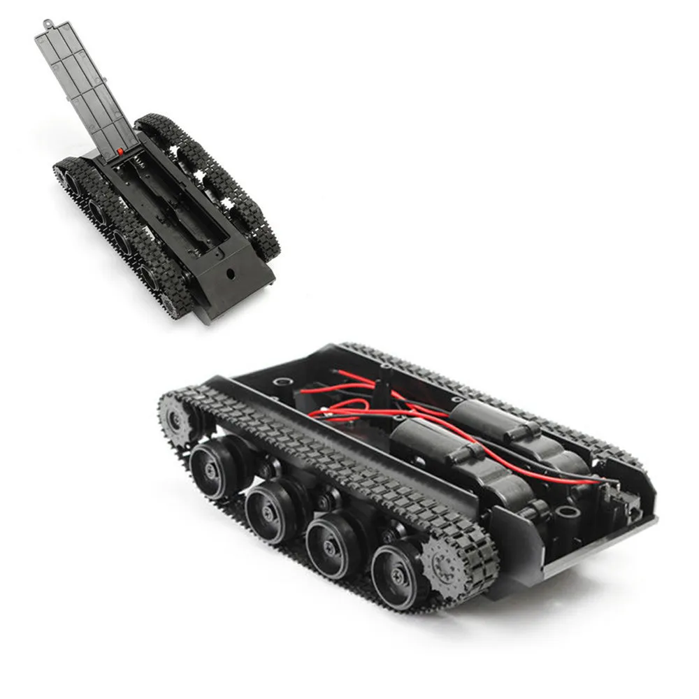 Rc Tank Smart Robot Tank Car Chassis Kit Rubber Track Crawler for Arduino 130 Motor Diy Robot Toys