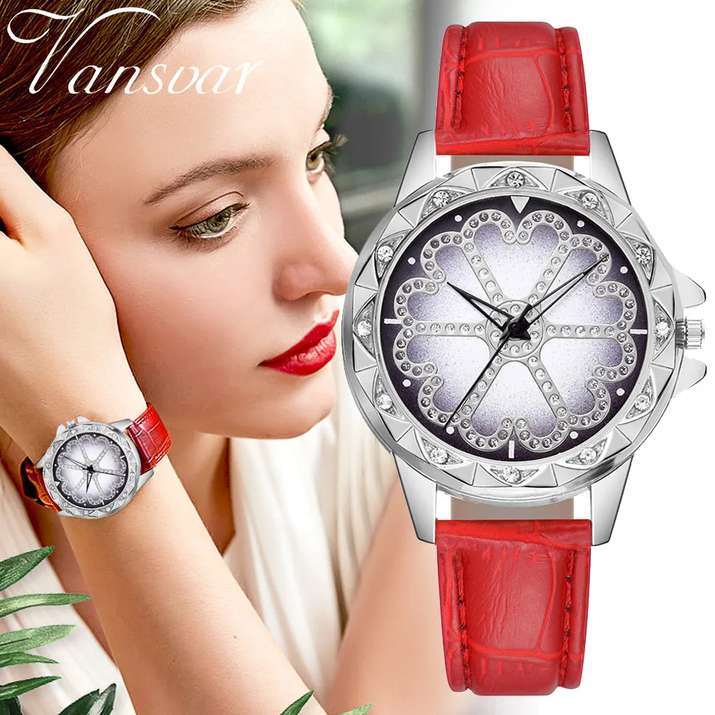 

Vansvar Women's Watches Fashion Leather Wrist Watch Women Watches Ladies Watch Clock Mujer Bayan Kol Saati Montre Feminino 533