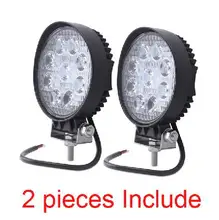 2 pz 12 v 24 v 27 w Luce del Lavoro Dell’automobile LED Bar Spot Flood Fascio Moto Lampade A LED di Guida auto Fendinebbia per Off Road Per Trattore