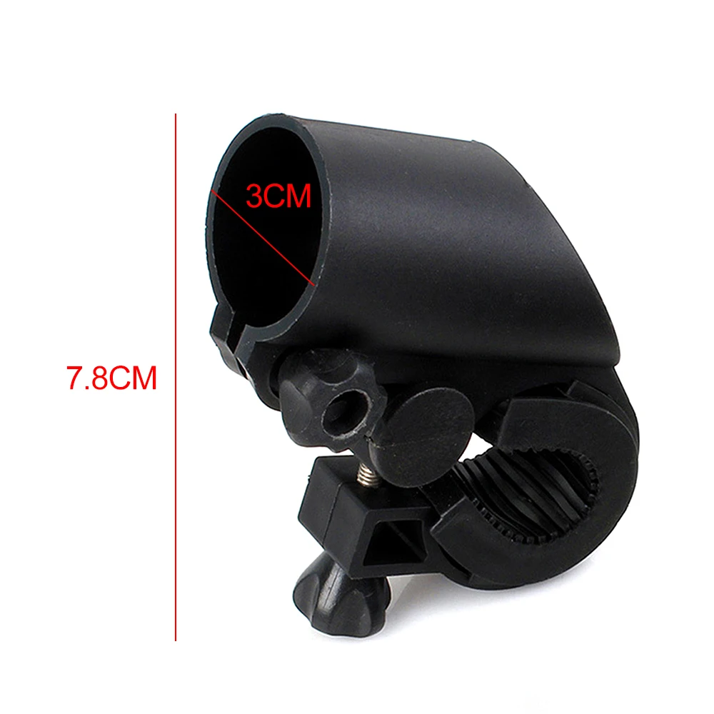 Excellent Portable Cycling Bike Bicycle Light Lamp Stand Holder Rotation Grip LED Flashlight Torch Clamp Clip Mount Bracket Accessories 7