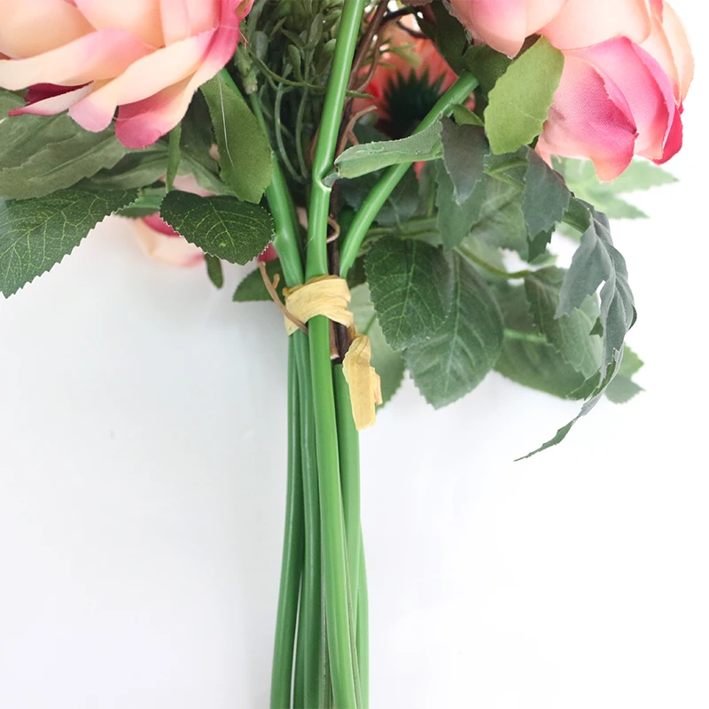 Artificial Wedding Bouquets for Brides New design Bruidsboeket Flors Silk Flowers Bouquets with Berry for Wedding Decoration (25)