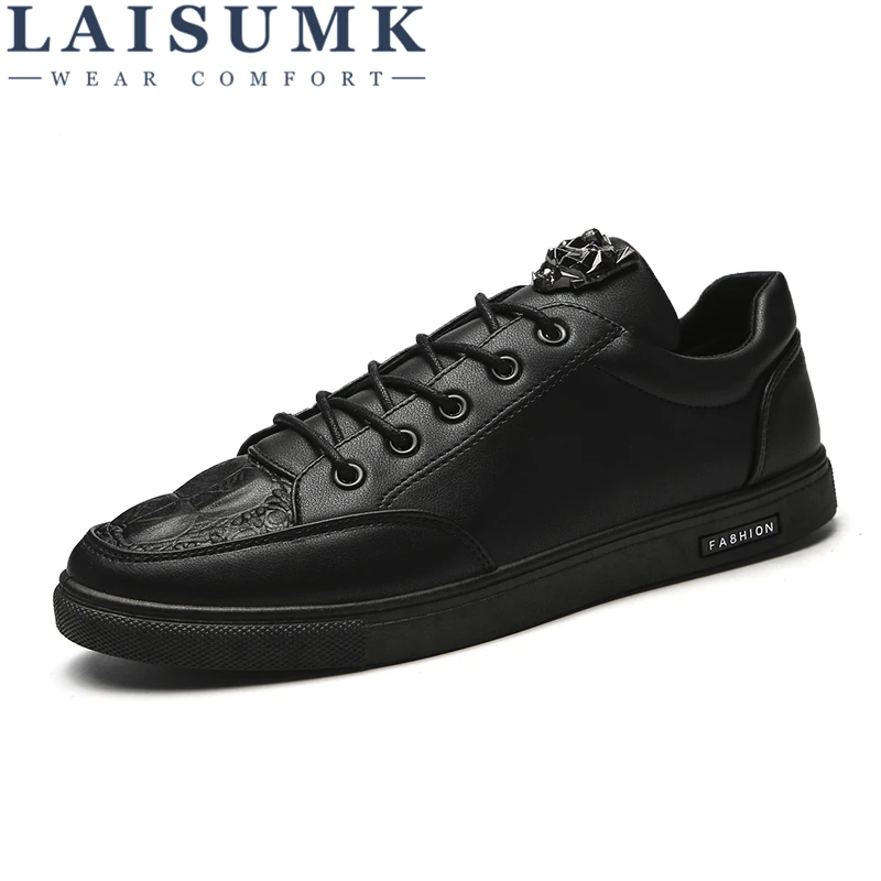 

LAISUMK Autumn Brand Lightweight Leather Men Oxford Shoes Retro British Style Black Formal Mens Lace Up Dress Shoes For Males