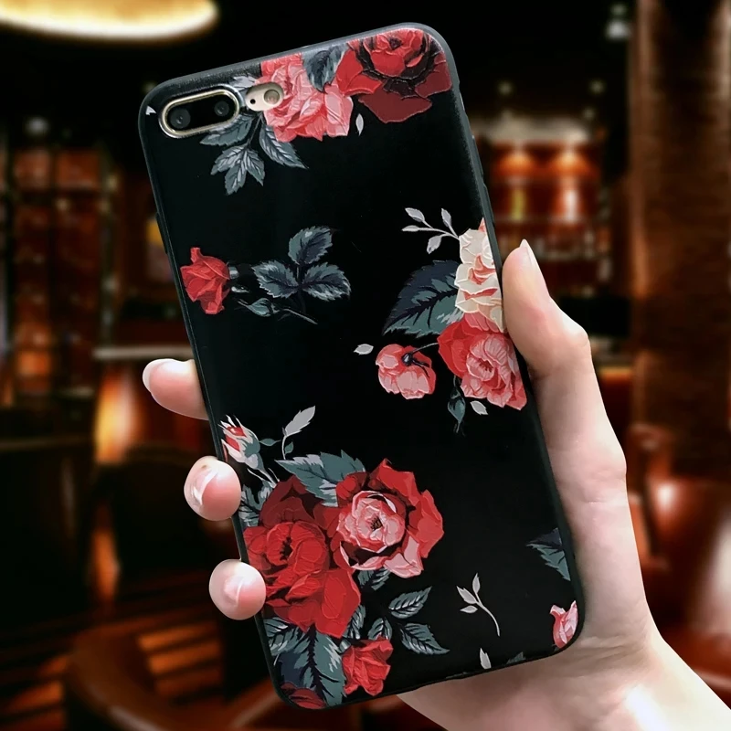 Для huawei P Smart чехол для huawei P Smart чехол s Чехол для Funda huawei psmart розовые цветы черный чехол для телефона