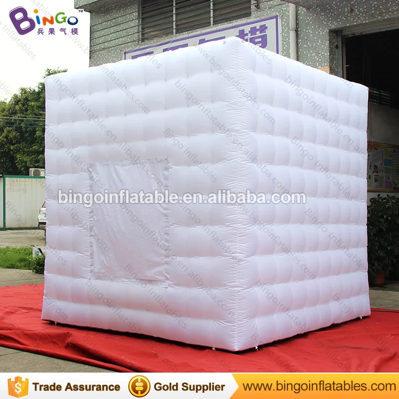  Free shipping All white inflatable photo booth tent type 3X3X2.4 M customized advertising printing 