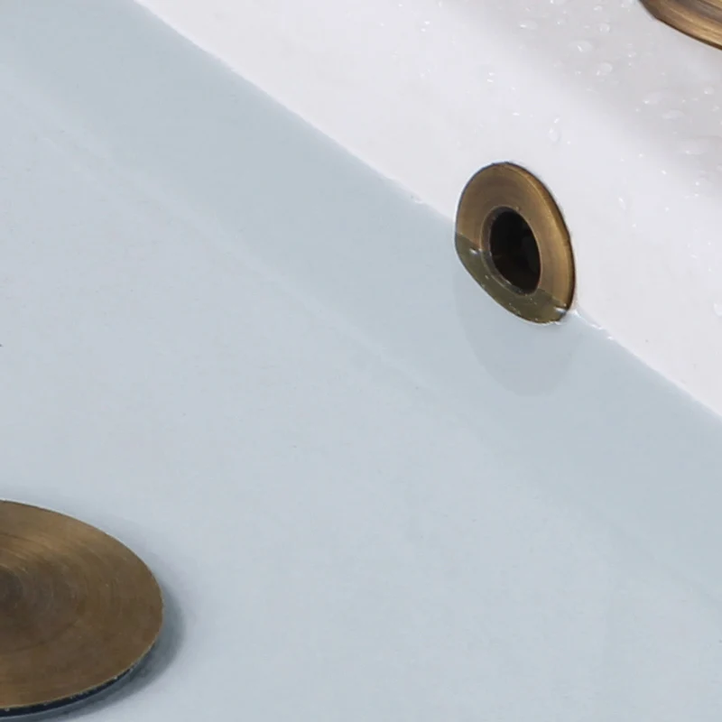 Black Gold Copper Patina Imitation Bathroom Basin Overflow Hole Cover