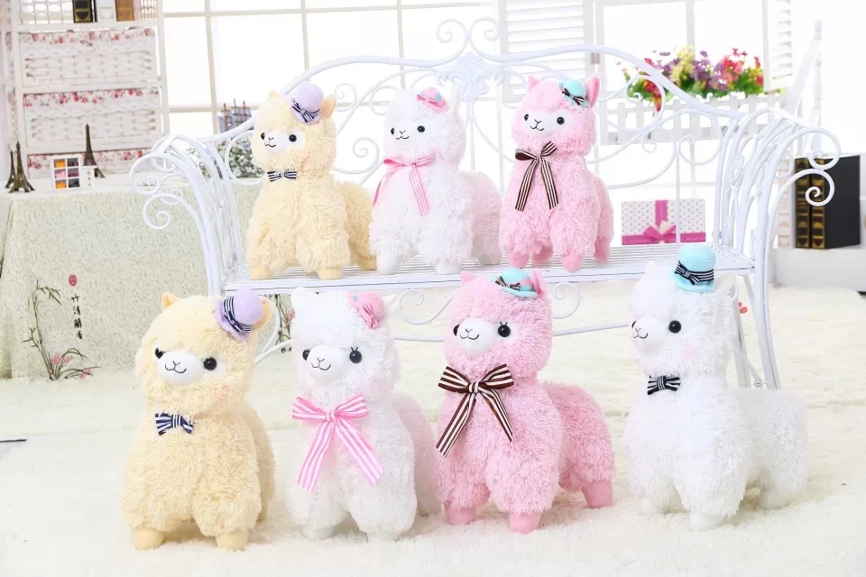 

Plush Sweet Cute Lovely Stuffed Pendant Baby Kids Toys for Girls Birthday Christmas Gift 35-45cm Tiramitu Alpaca Metoo Doll A09