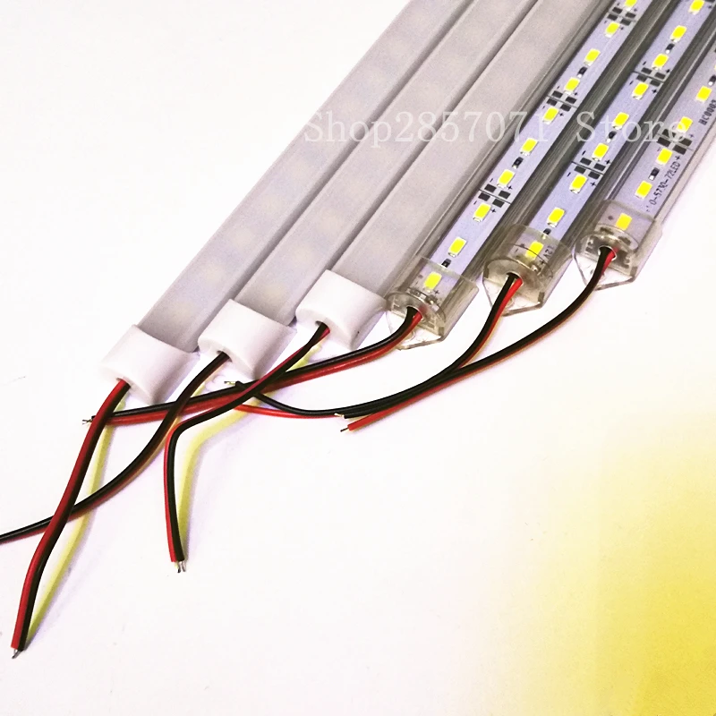 2 шт. 5 10 50 см 12 В постоянного тока SMD 5630/5730 светодиодная Жесткая полоса освещения +