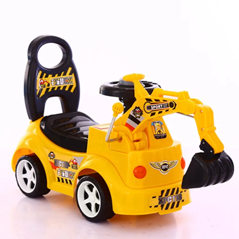 Детский Экскаватор Может кататься на экскаватор большой детский крюк машина игрушка автомобиль - Цвет: Цвет: желтый