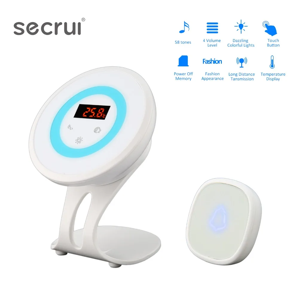 

M536 Multi-functional Doorbell Button Wireless SOS Emergency Button 433MHz Alarm Accessories For Home Alarm System