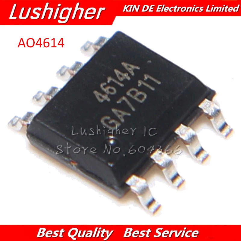10pcs AO4614 SOP8 AO4614B SMD 4614B SOP8 new original free shipping-in ...