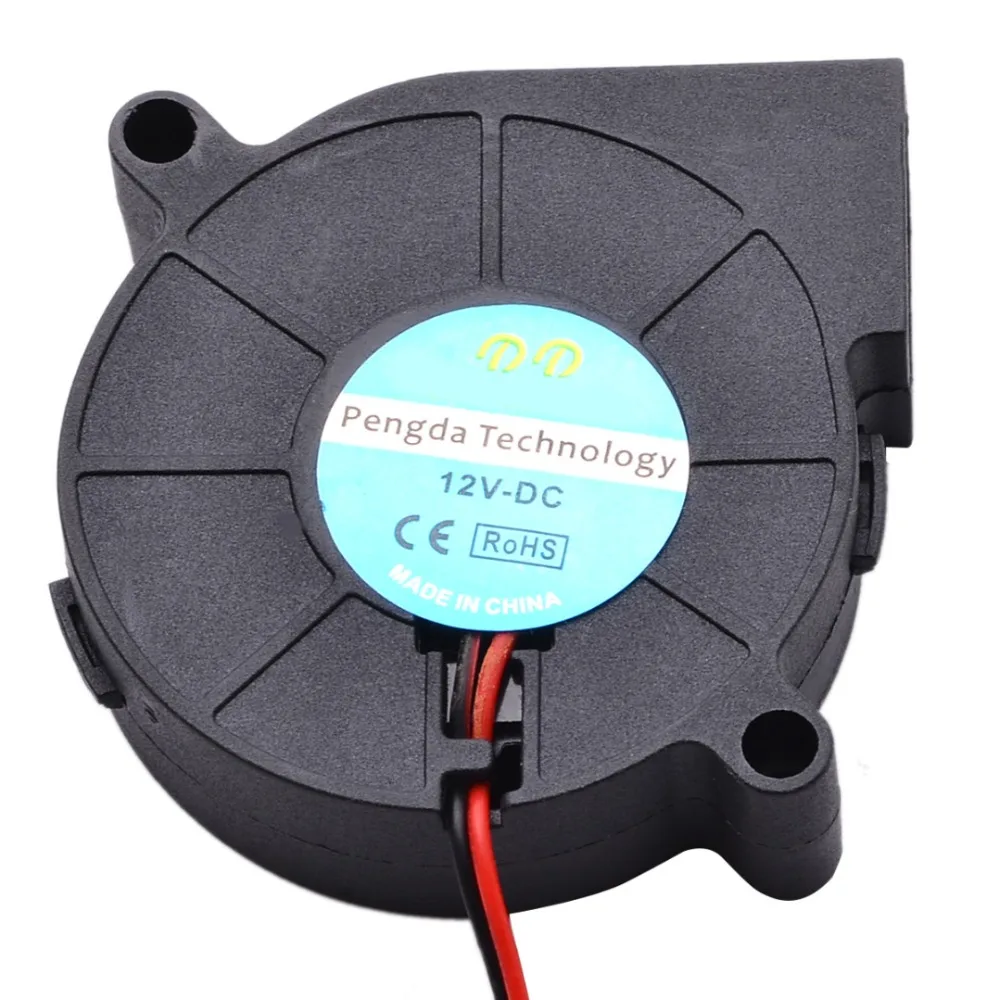 1 قطعة 12 V/24 V DC شعاعي التبريد ضربة مروحة 50 مللي متر حار نهاية الطارد 5000 RPM ل 3D طابعة أجزاء