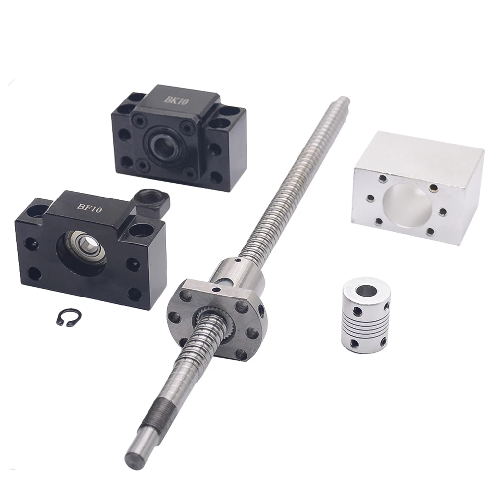 

SFU1204 set:SFU1204 L-800mm rolled ball screw C7 with end machined + 1204 ball nut + nut housing+BK/BF10 end support + coupler