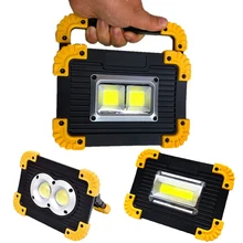 20 Вт светодиодный портативный Точечный светильник, светодиодный рабочий светильник, Перезаряжаемый 18650 аккумулятор, уличный светильник для охоты, кемпинга, светодиодный светильник-вспышка